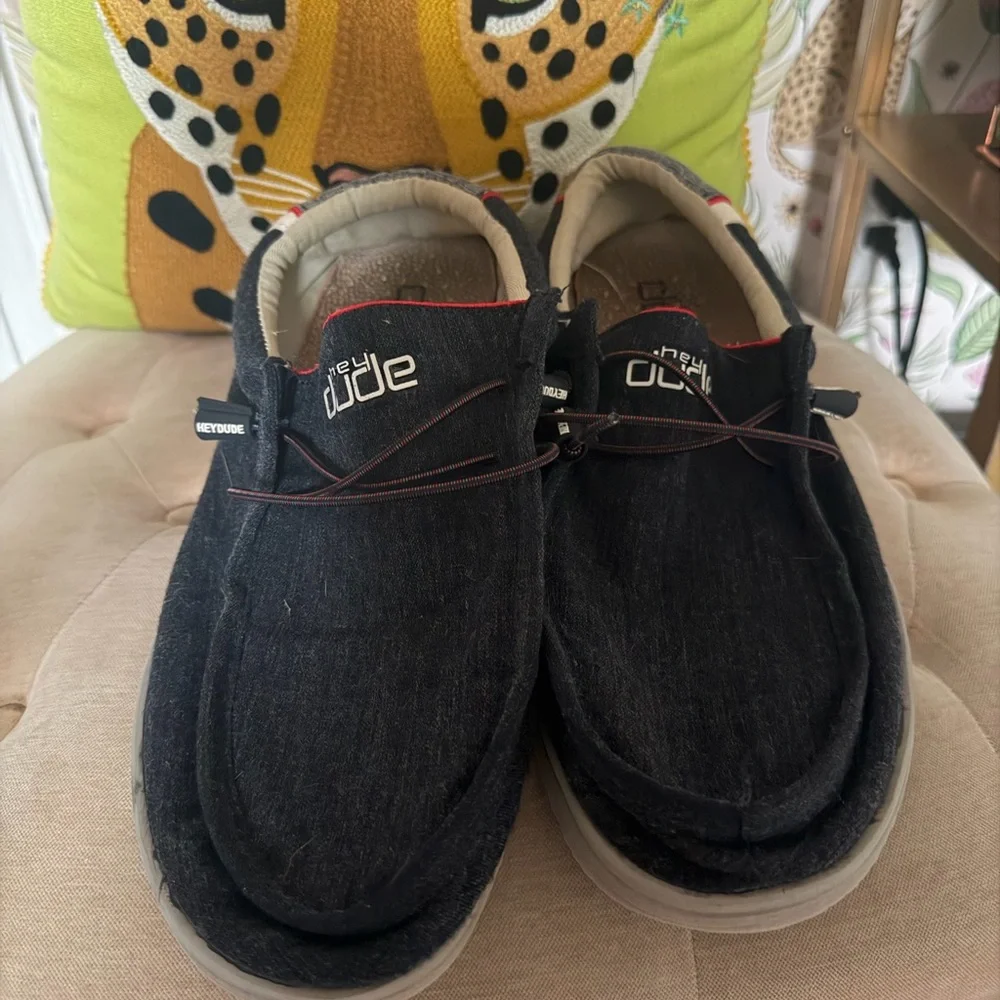 Hey Dude Navy and Gray Lightweight Slip-On Sneakers - Picture 2 of 5